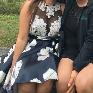 floral homecoming dress